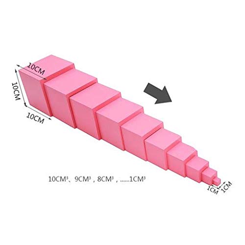 Amazon | アデナ モンテッソーリ ピンク タワー | はめこみ・形合わせ
